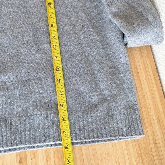 Marine Layer Gray Merino Wool Crew Long Sleeve Sweater, size L - Picture 5 of 7
